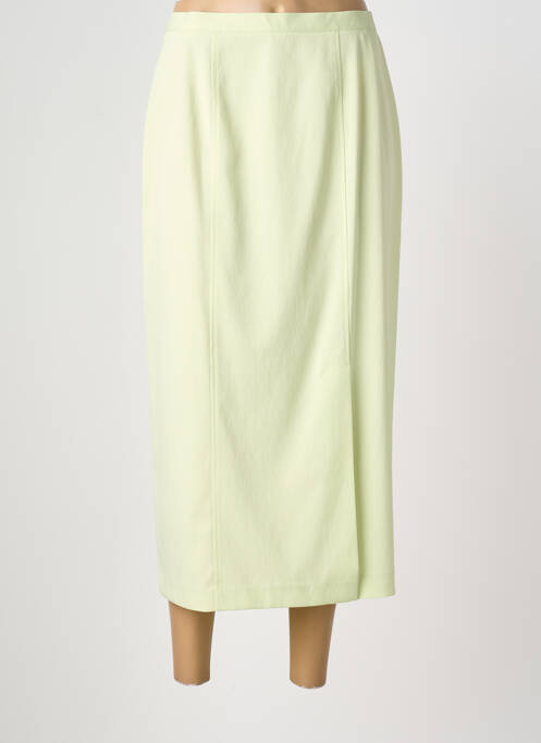 Jupe longue fermeture zippée au dos vert PRUNELLE femme