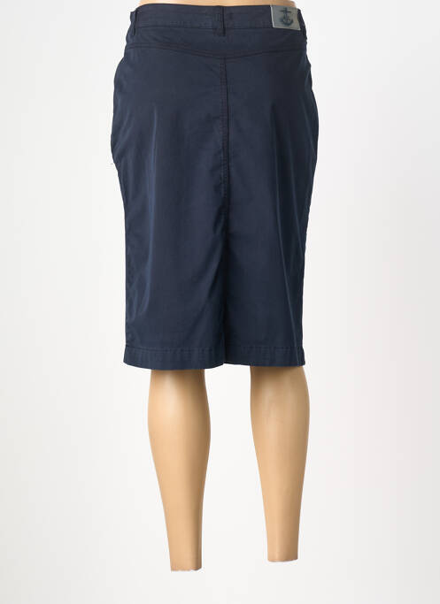 Jupe mi-longue fermeture zip latéral bleu ARMOR LUX femme