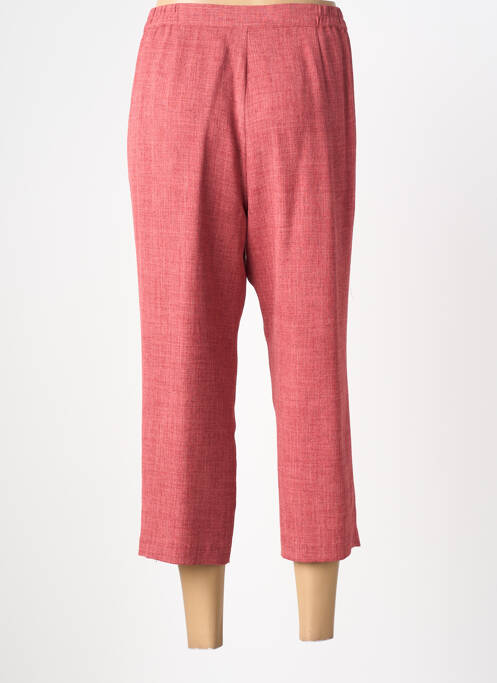 Pantacourt coupe droite taille normale rouge PRUNELLE femme