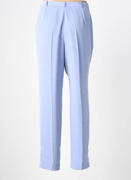 Pantalon droit tissage popeline taille normale bleu PIER BÉ femme
