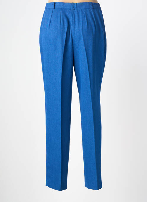 Pantalon droit fermeture zippée sous rabat boutonné taille normale bleu PIER BÉ femme