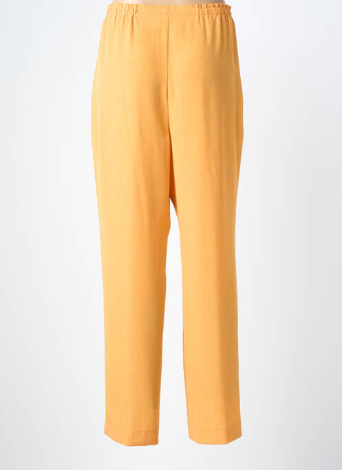 Pantalon droit tissage popeline taille normale orange PIER BÉ femme