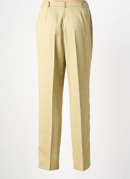 Pantalon droit fermeture zippée sous rabat boutonné taille normale vert PIER BÉ femme