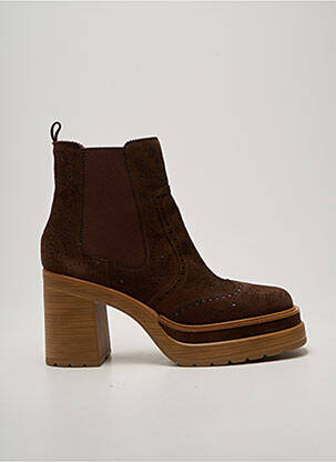 Bottines/boots talon bottier talon de 7 à 9cm marron PONS QUINTANA femme