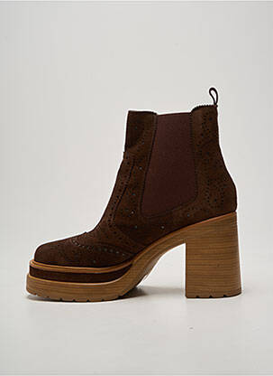 Bottines/boots talon bottier talon de 7 à 9cm marron PONS QUINTANA femme