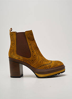 Bottines/boots talon bottier talon de 7 à 9cm jaune PONS QUINTANA femme