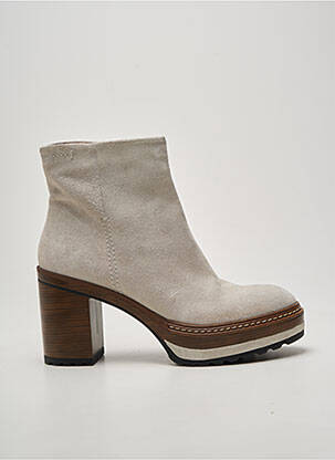 Bottines/boots talon bottier talon de 7 à 9cm gris PONS QUINTANA femme
