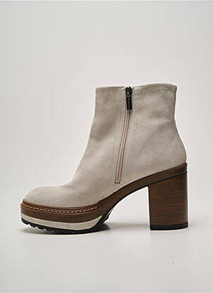 Bottines/boots talon bottier talon de 7 à 9cm gris PONS QUINTANA femme