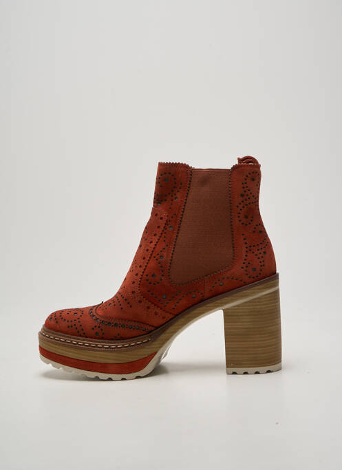 Bottines/boots talon bottier talon de 7 à 9cm orange PONS QUINTANA femme