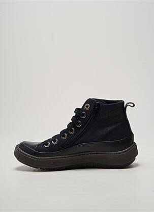Baskets fermeture zip et lacets talon plat jusqu'à 3cm bleu CHACAL femme