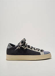 Baskets semelle amovible talon plat jusqu'à 3cm gris P448 femme