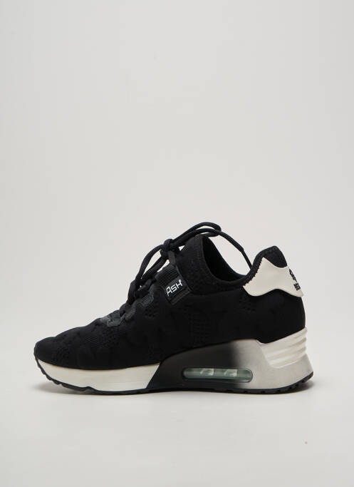 Baskets semelle amovible talon plat jusqu'à 3cm noir ASH femme