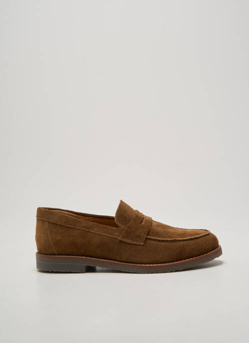 Mocassins bout rond talon plat jusqu'à 3cm marron ALIWELL femme
