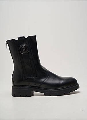 Bottines/boots tissage satiné talon de 4 à 6cm noir NERO GIARDINI femme