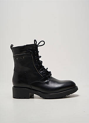 Bottines/boots fermeture zip et lacets talon plat jusqu'à 3cm noir NERO GIARDINI femme