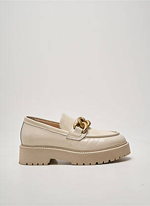 Mocassins effet froissé talon de 4 à 6cm beige NERO GIARDINI femme
