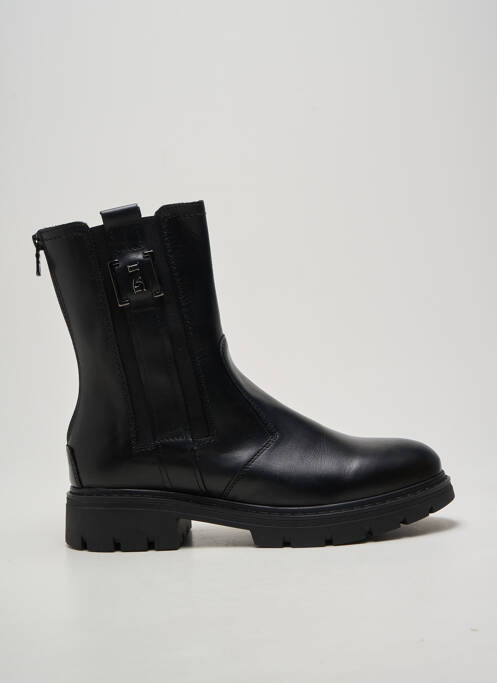 Bottines/boots tissage satiné talon de 4 à 6cm noir NERO GIARDINI femme