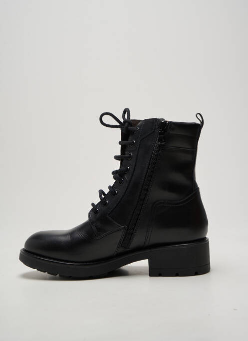 Bottines/boots fermeture zip et lacets talon plat jusqu'à 3cm noir NERO GIARDINI femme