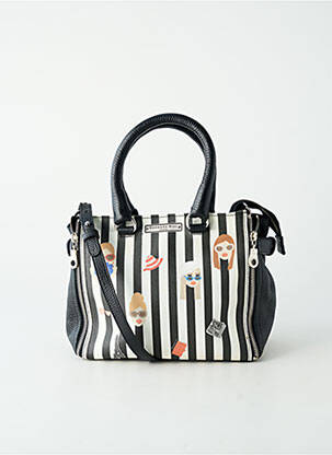 Sac doublure textile forme rectangulaire noir BARBARA RIHL femme