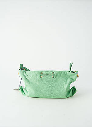Sac fermeture zippée forme rectangulaire vert VIRGINIE DARLING femme