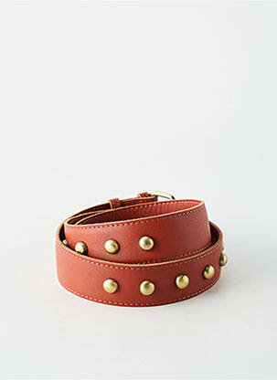 Ceinture effet matière satinée marron VIRGINIE DARLING femme