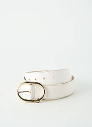 Ceinture effet matière satinée beige HERBERT FRÈRE ET SOEUR femme
