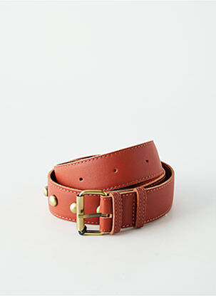 Ceinture tissage simili-cuir marron VIRGINIE DARLING femme
