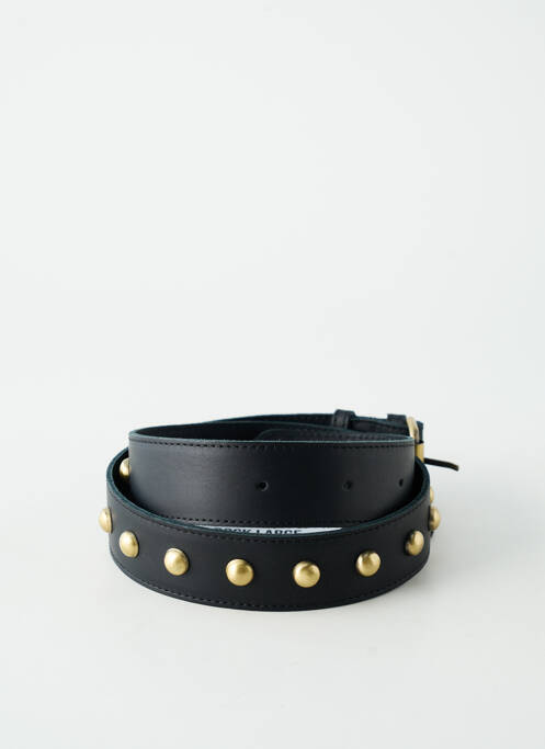 Ceinture tissage simili-cuir noir VIRGINIE DARLING femme