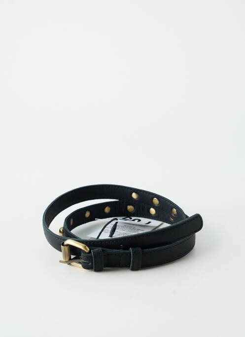 Ceinture tissage simili-cuir noir VIRGINIE DARLING femme