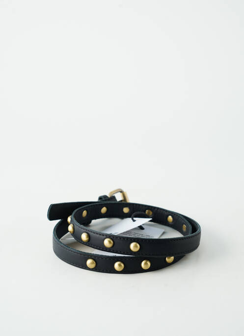 Ceinture tissage simili-cuir noir VIRGINIE DARLING femme