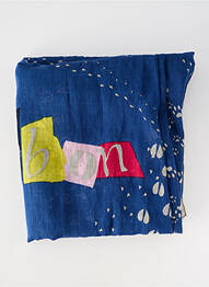 Foulard légère et transparente bleu STORIATIPIC femme