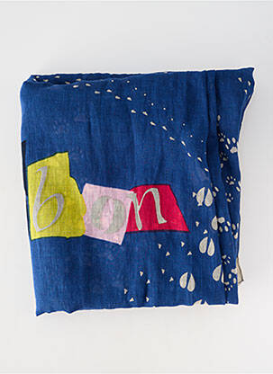 Foulard imprimé animal bleu STORIATIPIC femme