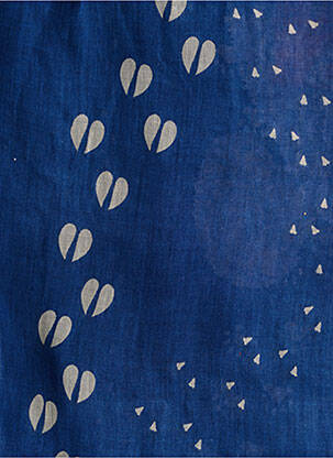 Foulard légère et transparente bleu STORIATIPIC femme
