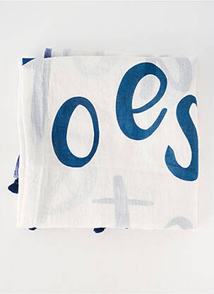 Foulard légère et transparente blanc STORIATIPIC femme