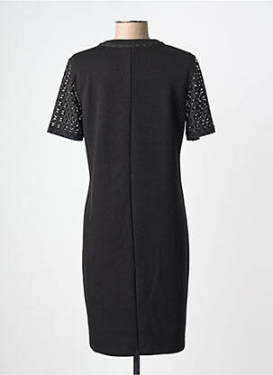 Robe courte manches courtes manches courtes noir BARBARA LEBEK femme