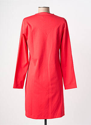 Robe courte manches longues manches longues rouge MALOKA femme