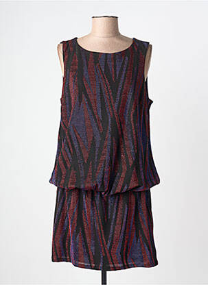 Robe courte sans manche sans manche noir REVD'ELLE femme