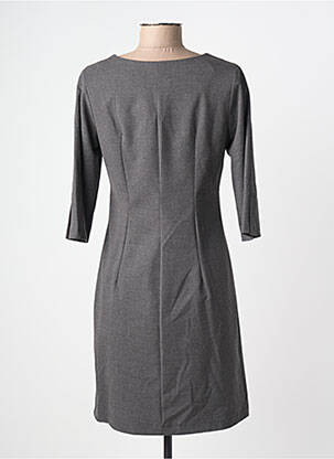 Robe courte manches 3/4 manches 3/4 gris HIPPOCAMPE femme