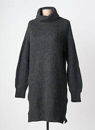 Robe pull resserrée sur le bas manches longues gris ÉTYMOLOGIE femme