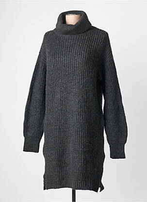 Robe pull stretch manches longues gris ÉTYMOLOGIE femme