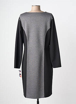Robe mi-longue manches longues manches longues gris GUY DUBOUIS femme