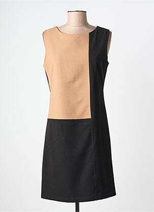 Robe courte sans manche sans manche noir MARIELY femme