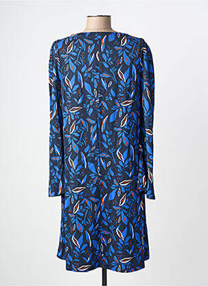 Robe courte manches longues manches longues bleu ÉTYMOLOGIE femme