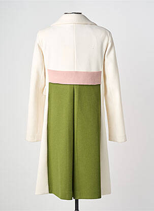 Manteau long coupe cintrée sans capuche beige LA ELLIE femme