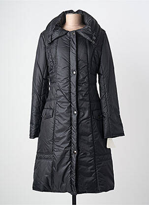 Doudoune poches a capuche noir LORENA PARIS femme