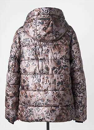 Doudoune manches longues a capuche marron BARBARA LEBEK femme