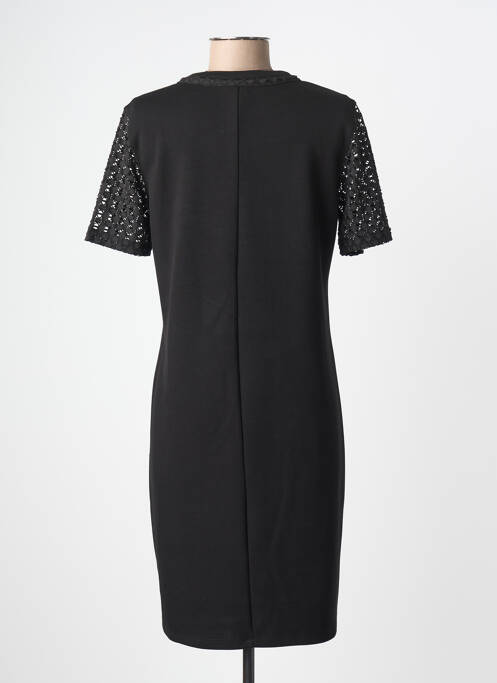 Robe courte manches courtes manches courtes noir BARBARA LEBEK femme