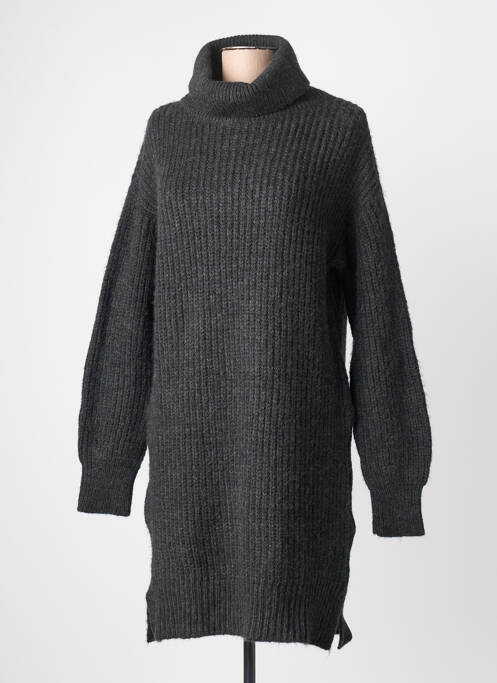 Robe pull stretch manches longues gris ÉTYMOLOGIE femme