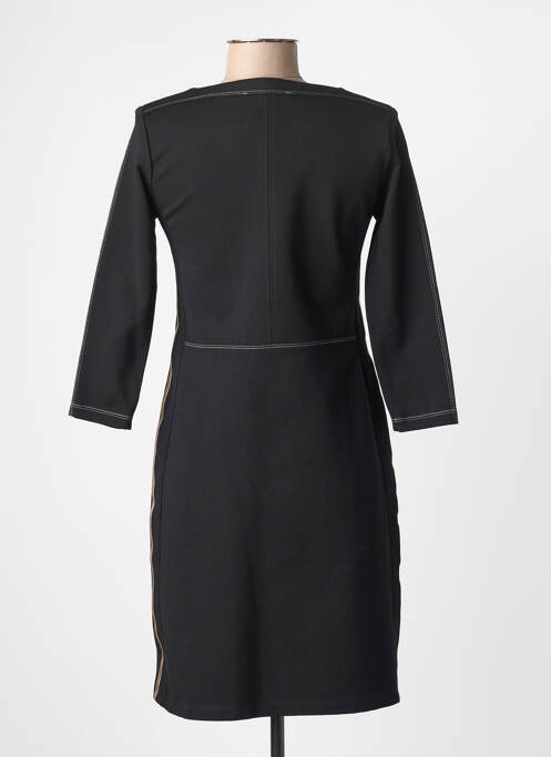 Robe courte manches 3/4 manches 3/4 noir CHRISTINE LAURE femme