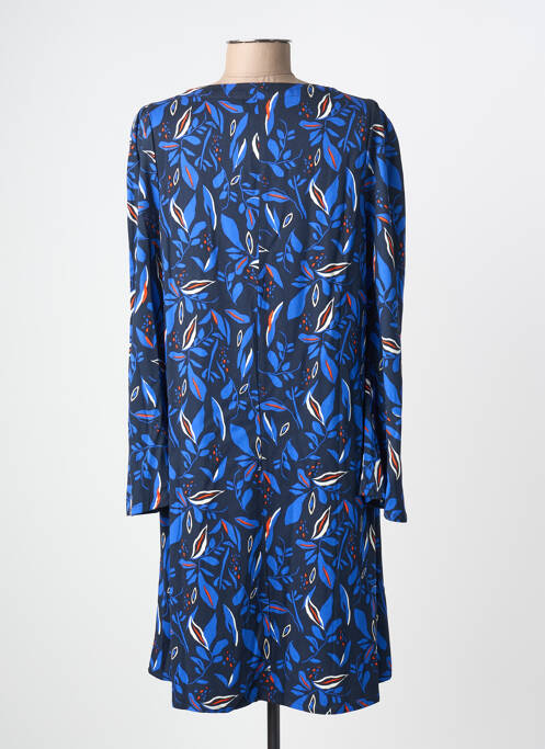 Robe courte manches longues manches longues bleu ÉTYMOLOGIE femme